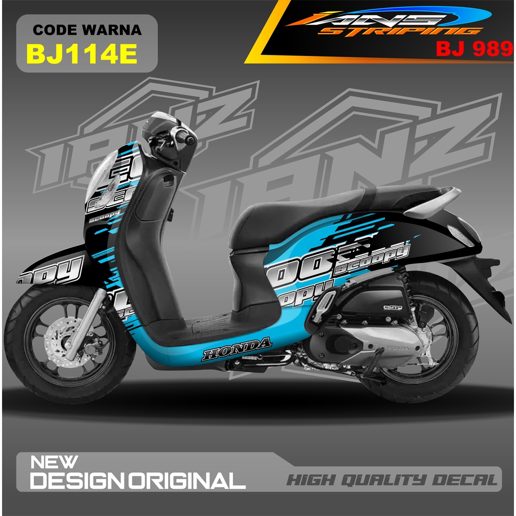 DECAL STIKER HONDA SCOOPY FULL BODY / STICKER VARIASI SCOOPY MODEL TERBARU / STICKER ALL SCOOPY