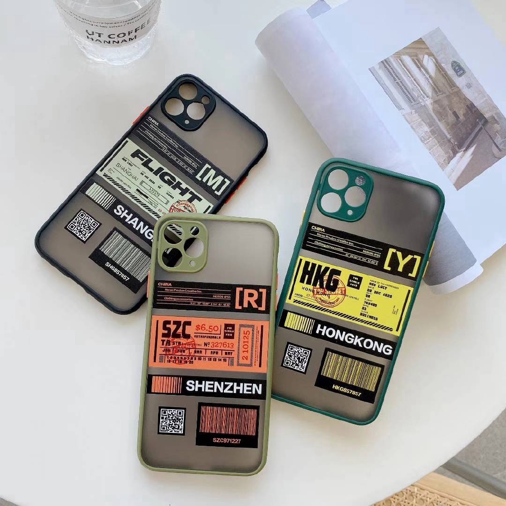 Hard Case Desain Tiket Burung Elang Warna Matte Untuk Iphone 12 Pro Max i11 ProMax X Xs Max Xr 6 6s 7 8 Plus