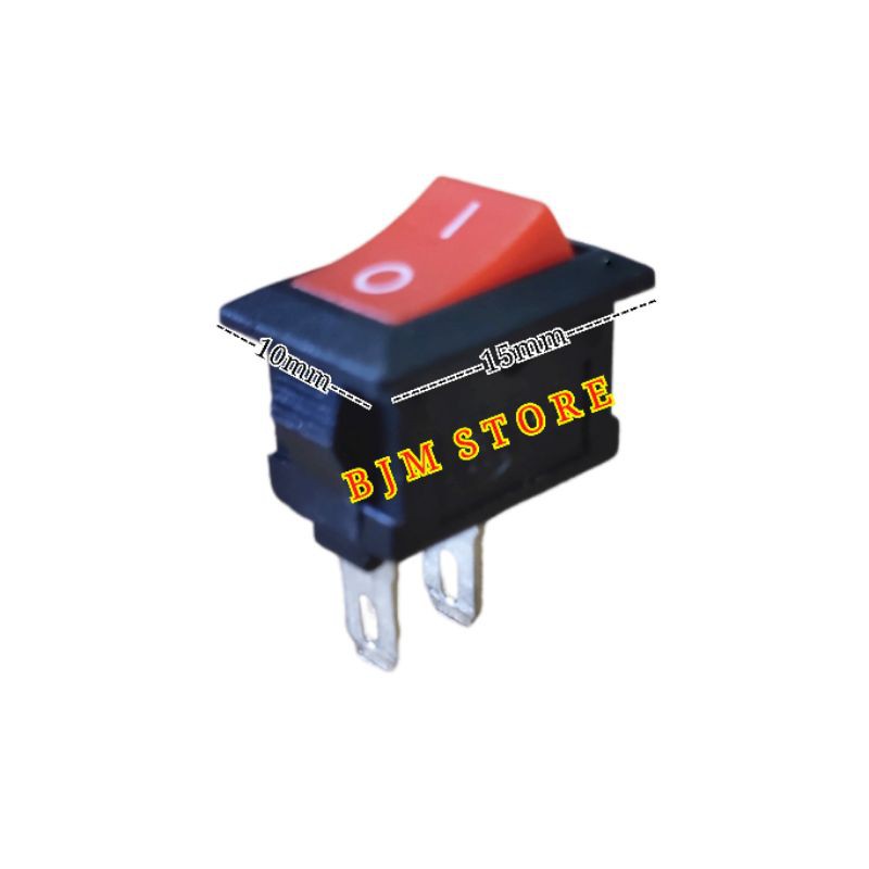 Rocker Switch Mini  ON OFF 2 Pin 2 Kaki Saklar Mini  