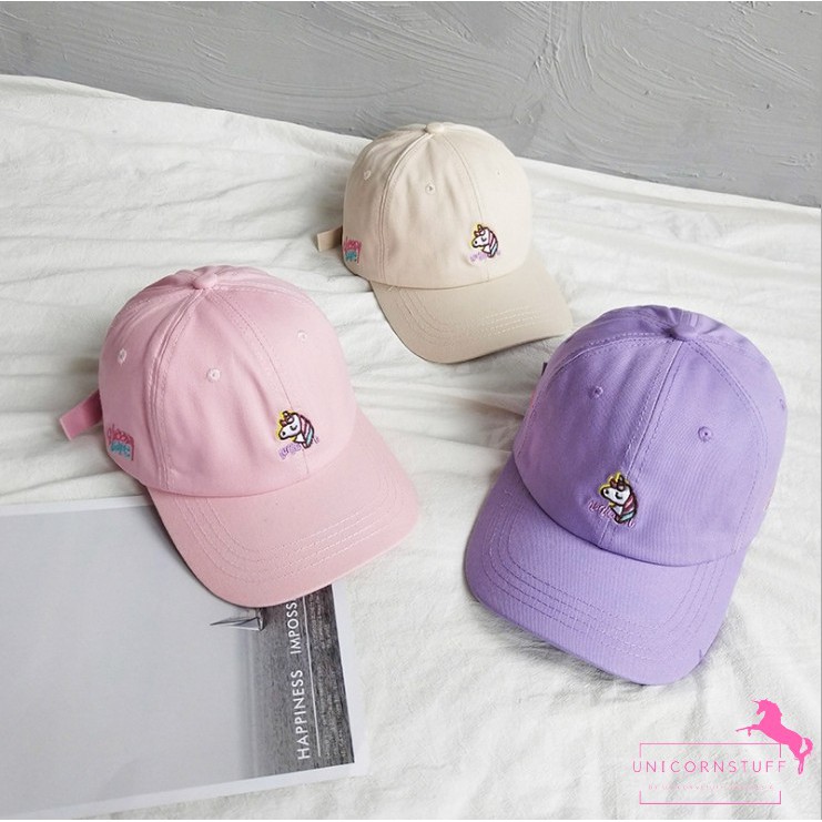 Topi Unicorn Anak Dewasa Korea Bahan Rapi Premium Halus Sepeda