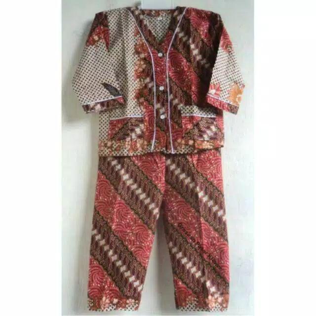 Baju Tidur / Piyama Anak Batik Size S