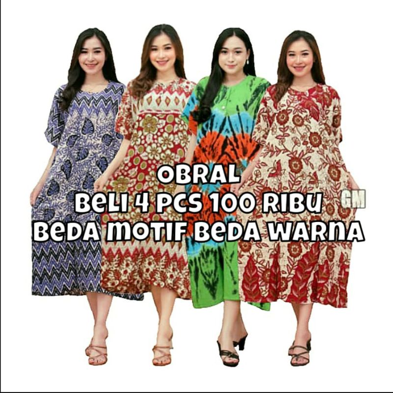 PROMO . Daster busui jumbo murah meriah bahanrayon adem