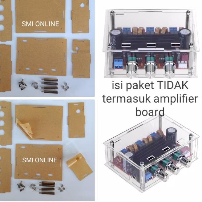 ➭ boxs amplifier tpa3116 2.1 chanel transparan bening (Terlaris)