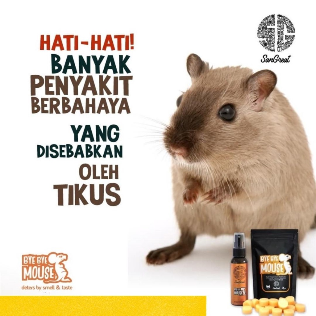 100g Bye bye mouse Rat Gel pengusir tikus, anti tikus basmi tikus 100 gram Mouse Repellent Rat Repellent siap tebar non pestisida aman untuk keluarga Kapur Barus