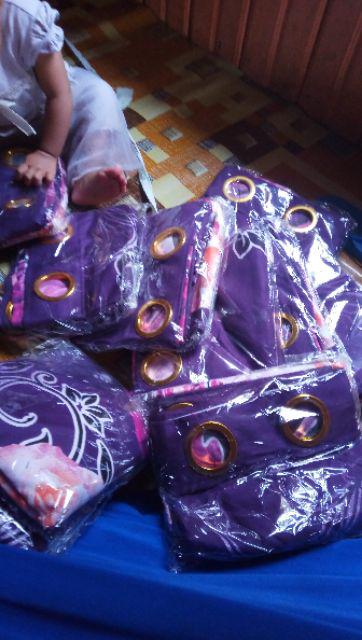 Gorden Black Rose Pink Smokering! Ukuran 115cm X 210cm / Gorden Grosir / Gorden / Tirai Jendela