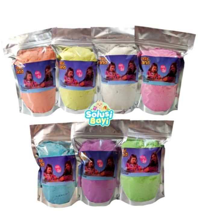 Mainan Edukasi Pasir Ajaib Refill 1kg /Mainan Anak Cotton Sand 1 Kg Refill Pasir Kapas Ajaib Edukasi