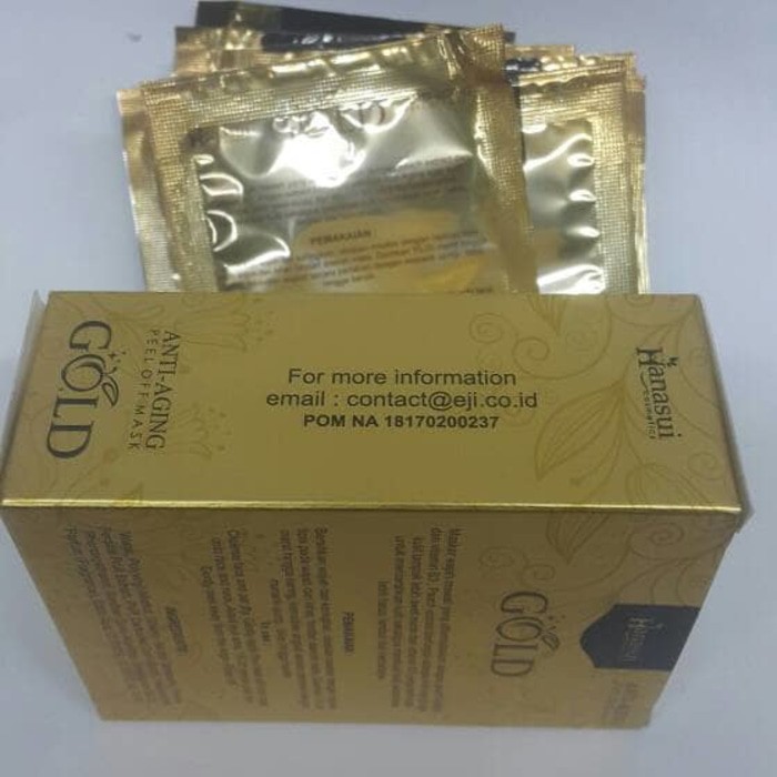 MASKER WAJAH HANASUI GOLD BPOM