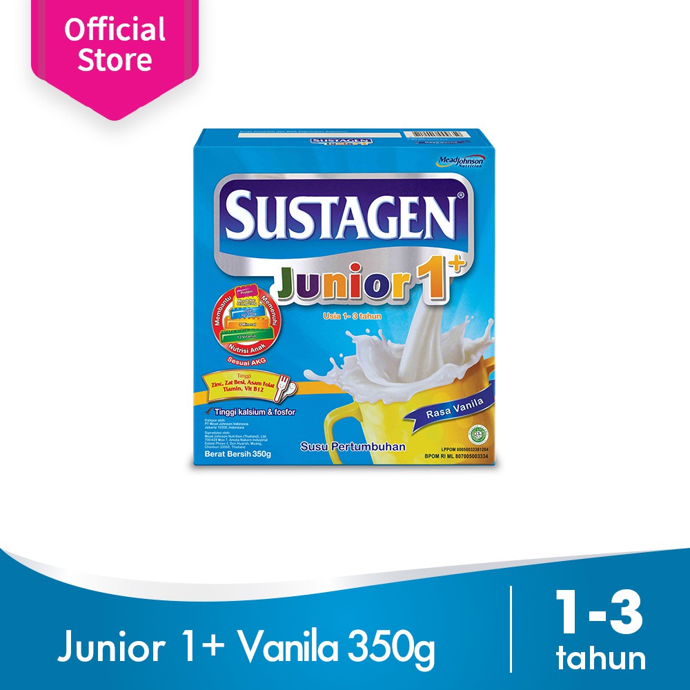 Sustagen Junior 1   + Vanila 350 gr - Susu Anak 1-3 Tahun