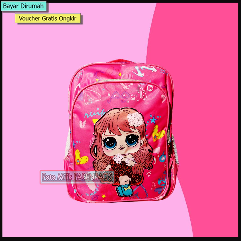 Tas Sekolah Anak Play Group hingga TK Lampu LED Tas Lampu Anak TK Tas Anak Perempuan ( LED )