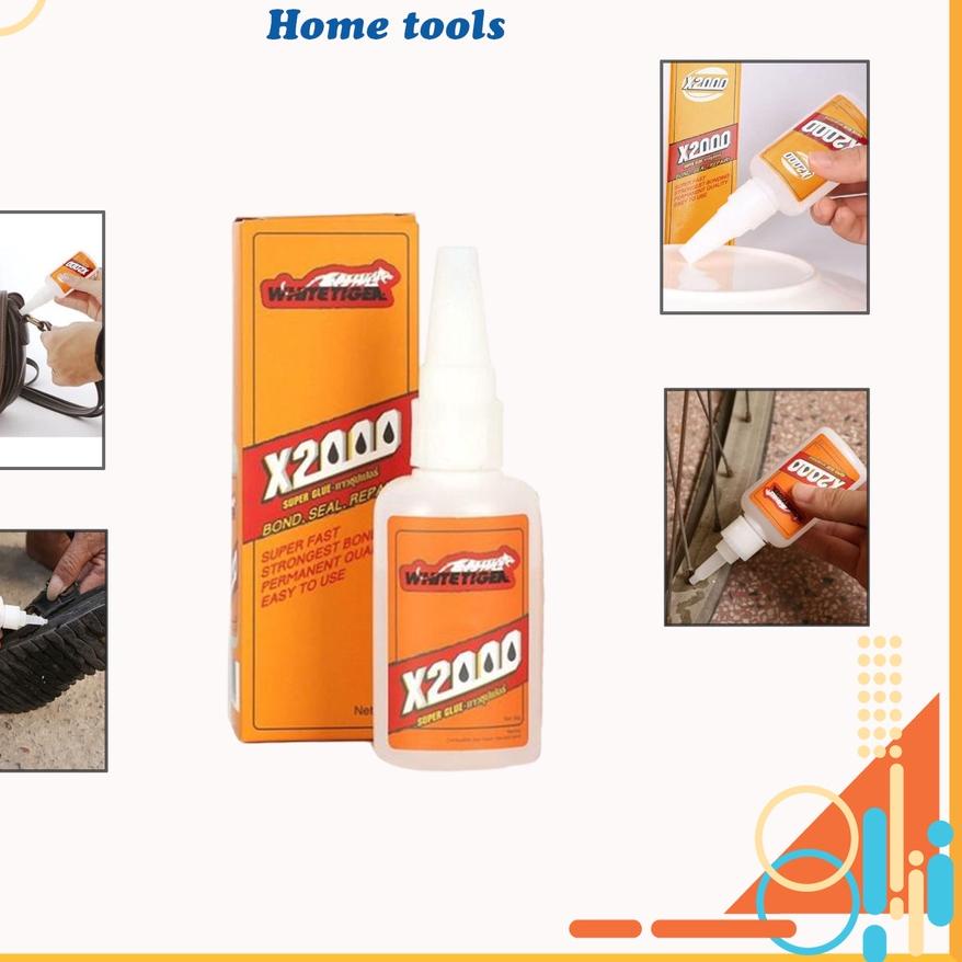 

Lem super perekat X2000, Lem stiker serbaguna Semua bahan kayu, keramik, plastik aman dengan kulit tangan, lem super kuat, tidak membakar tangan. ✔