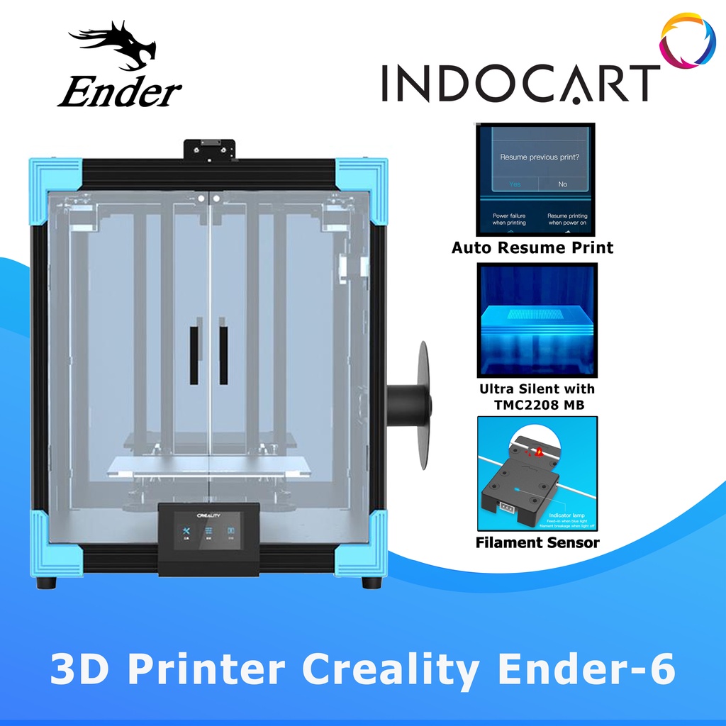 3D Printer Creality Ender 6 Versi Terbaru Prusa i3 Garansi Resmi