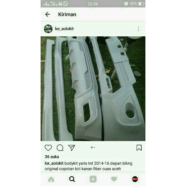 Bodykit toyota YARIS - bodykit yaris Bodykit Duraflex yaris TRD 2014 SL25