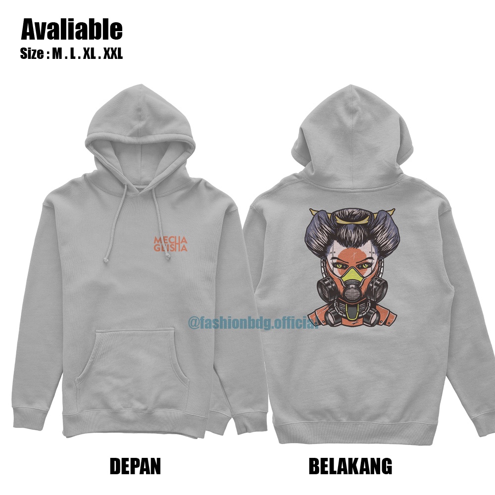 jAKET Sweater pria hoodie MECHA GEISHA jaket sweter cowok distro keren