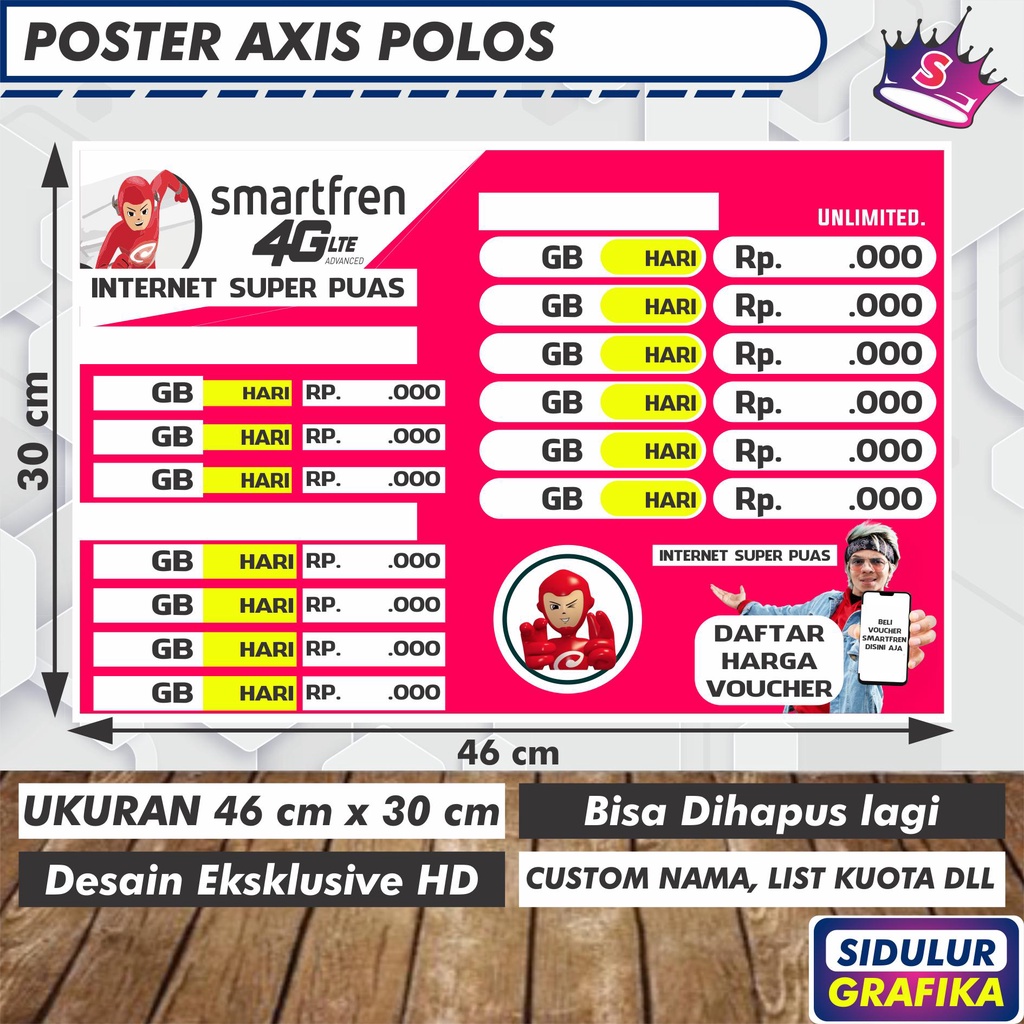 

Poster Harga A3 Smartfren Bisa Dihapus - BA Design