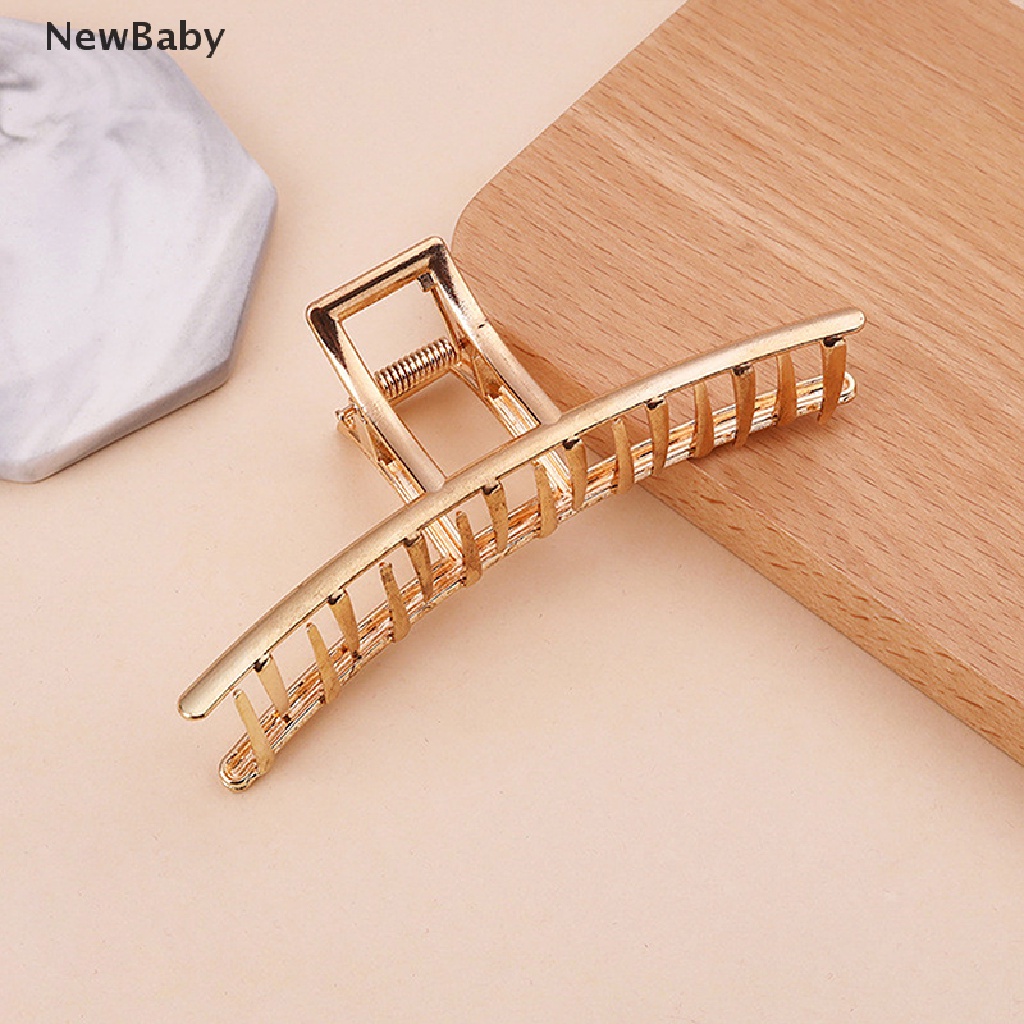 NewBaby Metal Pearl Hairpin Elegant Hair Accessories Women Hair Claws Clips Ladies ID