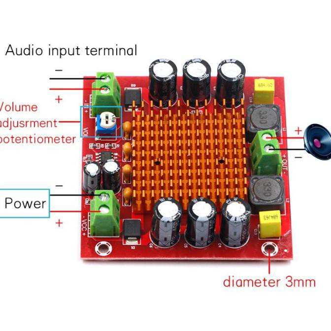 ☸ Hifi Power Amplifier Class D Tpa3116D2 Tpa3116 150W Mono For Subwoofer ❇