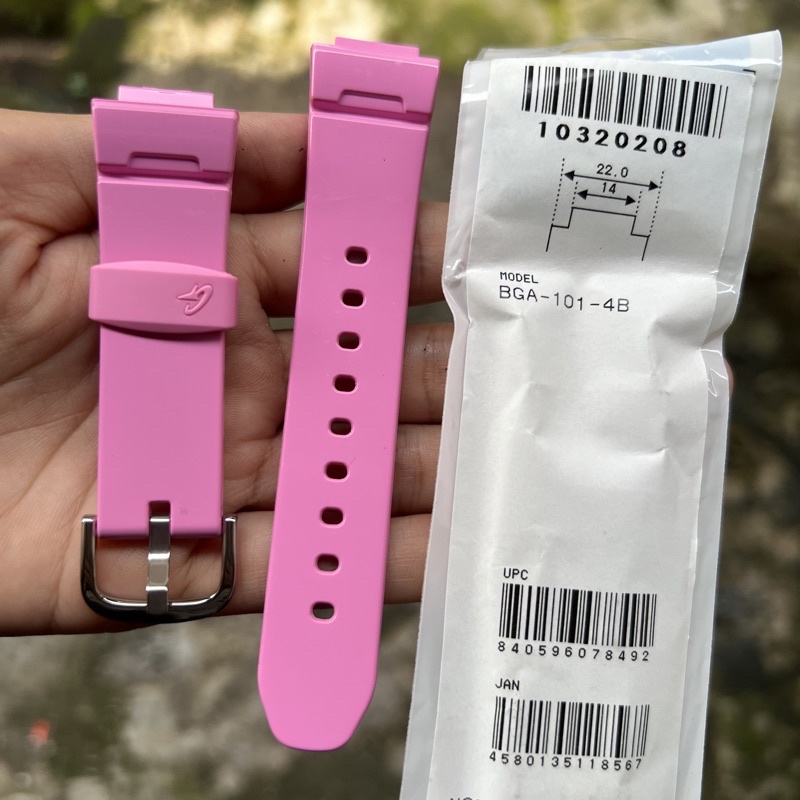 STRAP TALI JAM TANGAN CASIO BABY-G ORIGINAL BGA-101 4B BAND BGA 101