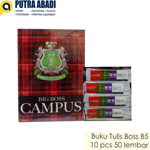 

Buku Tulis Boxy BIG BOSS 50 Lembar (Isi 10 buku)