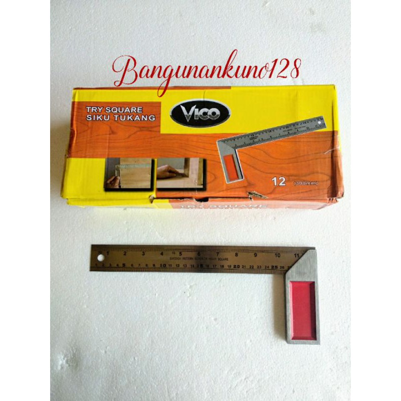 

Siku Penggaris Tukang Tebal Jumbo 30 cm merk Vico
