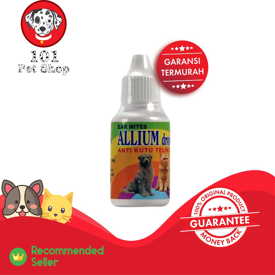 ALLIUM DROPS 30ml - OBAT TETES KUTU TELINGA UNTUK KUCING &amp; ANJING