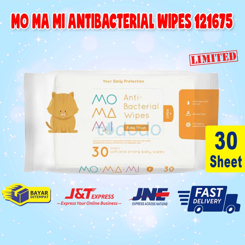 Mo Ma Mi AntiBacterial Wipes 121675 - Tisu Basah