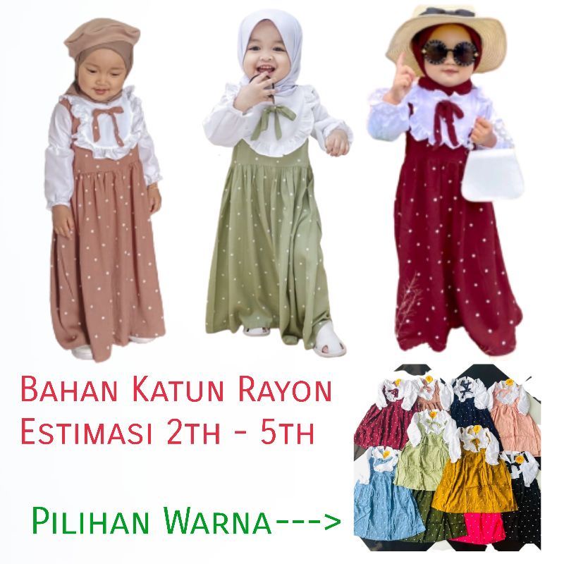 Gamis Anak Beatrice| Gamis anak Perempuan|Gamis anak kekinia