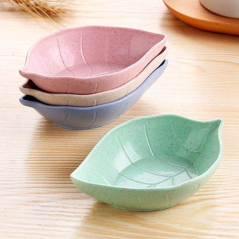 [ Featured ]  Eco-friendly Wheat Straw Seasoning dish with Handle / Appetizers Snack Plates / Vinegar Dipping Dish Kitchen Utensils Gadget Accessories