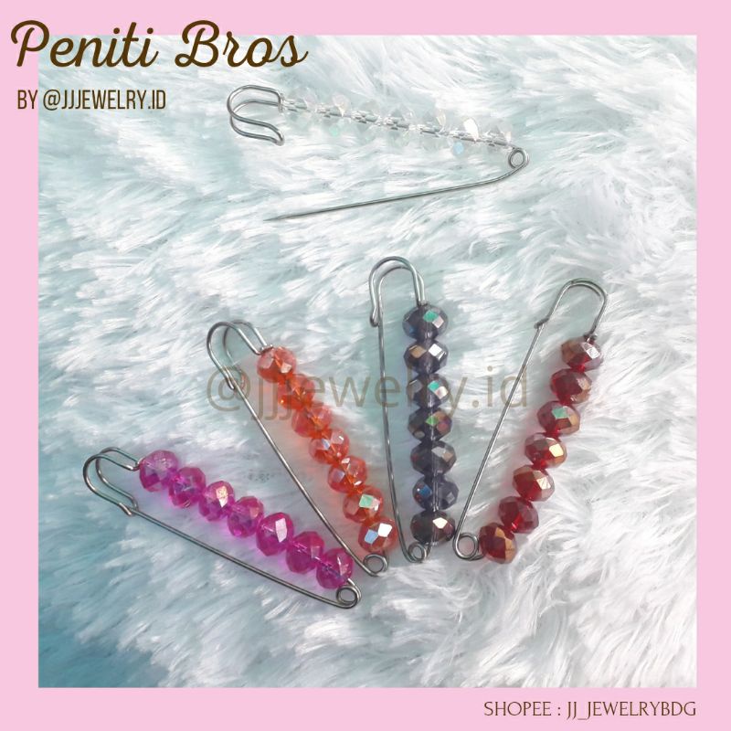Peniti - Peniti Jilbab - Bros - Bros Jilbab - Kristal