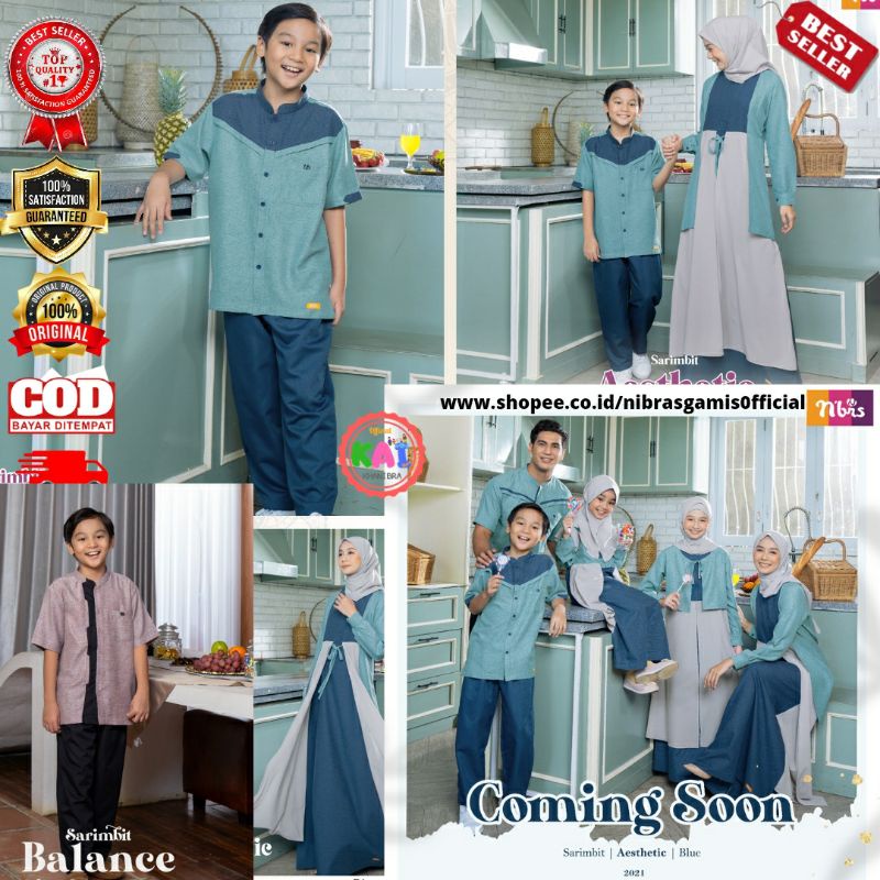 SETELAN KOKO ANAK BAYI / NIBRAS SARIMBIT NIBRAS 2022 2021 / AESTHETIC BLUE / SARIMBIT NIBRAS TERBARU