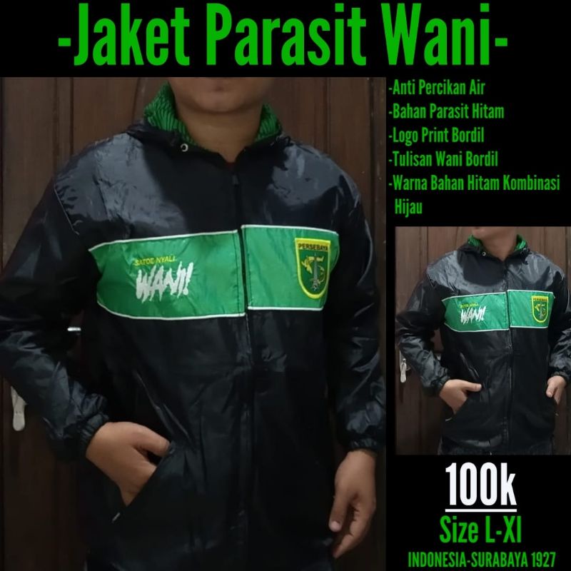 (BONEK) JAKET PARASIT PERSEBAYA TERMURAH-JAKET HOODIE PERSEBAYA