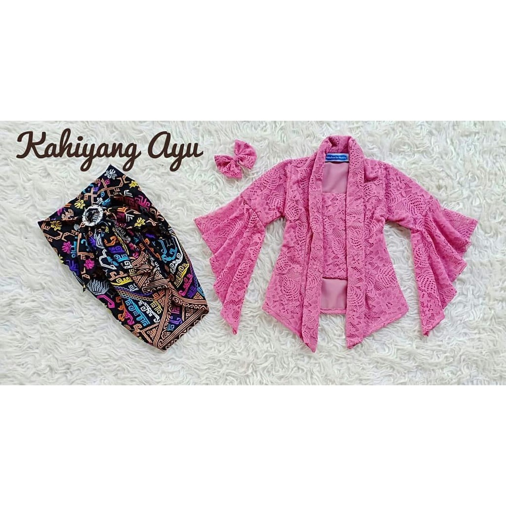 Ethnickidswear Kebaya Anak Setelan Kebaya Anak Setelan Kebaya Batik Rok Lilit Kebaya Brokat Anak