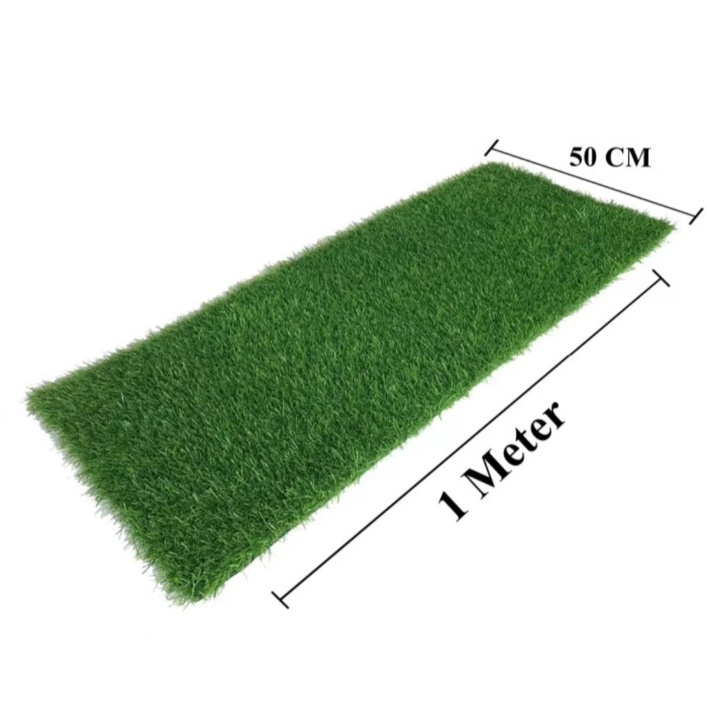 rumput sintetis swiss 100cm x 50cm   rumput palsu swiss plastik    cocok untuk dekorasi taman  karpe