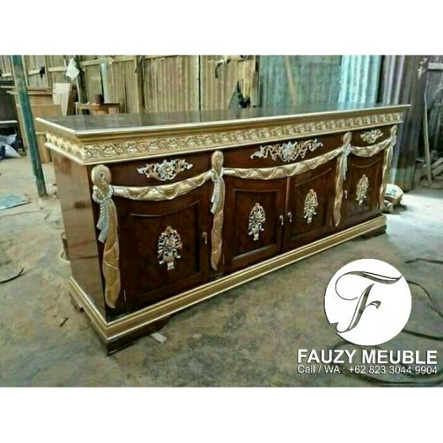 Bufet Tv Slendang, Bufet Roti Jati, Bufet Pendek, Bufet Jati Mebel Jepara