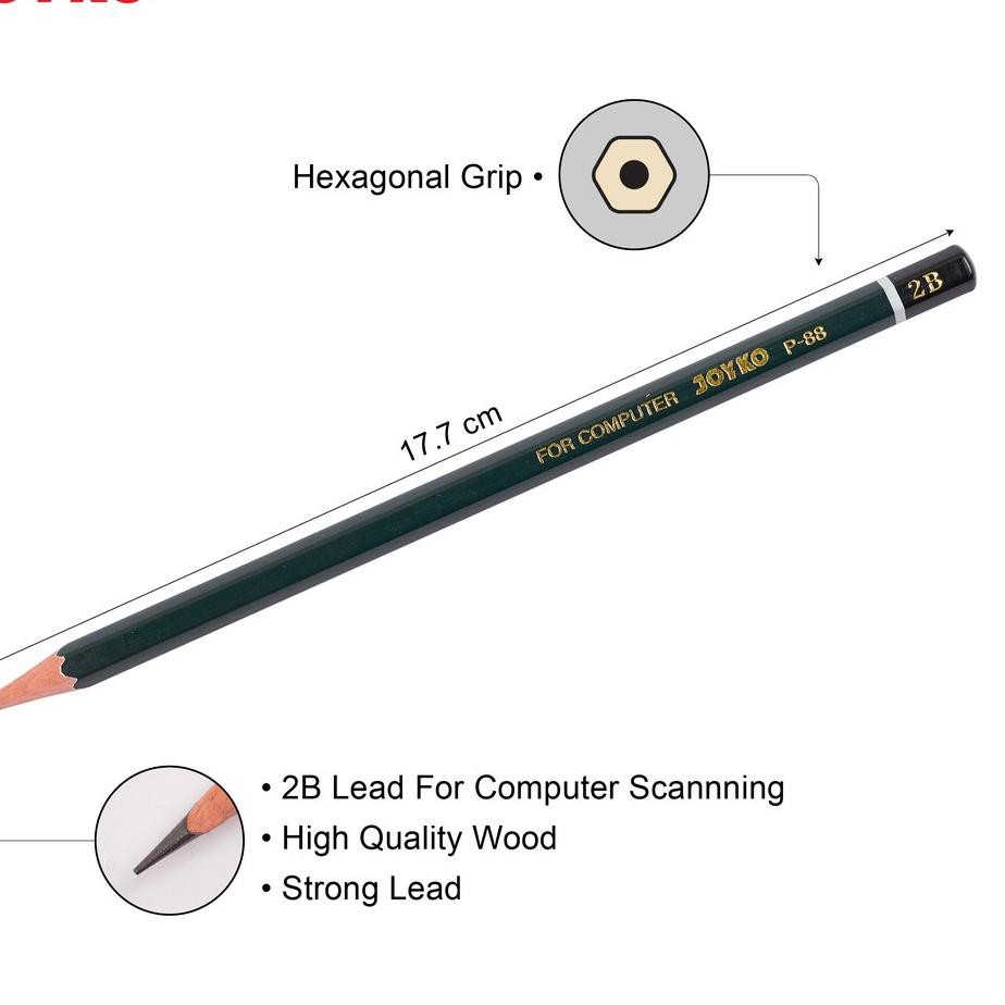 

❤ BELIO ❤ Pencil / Pensil Joyko P-88 / 2B / 1 BOX 12 PCS