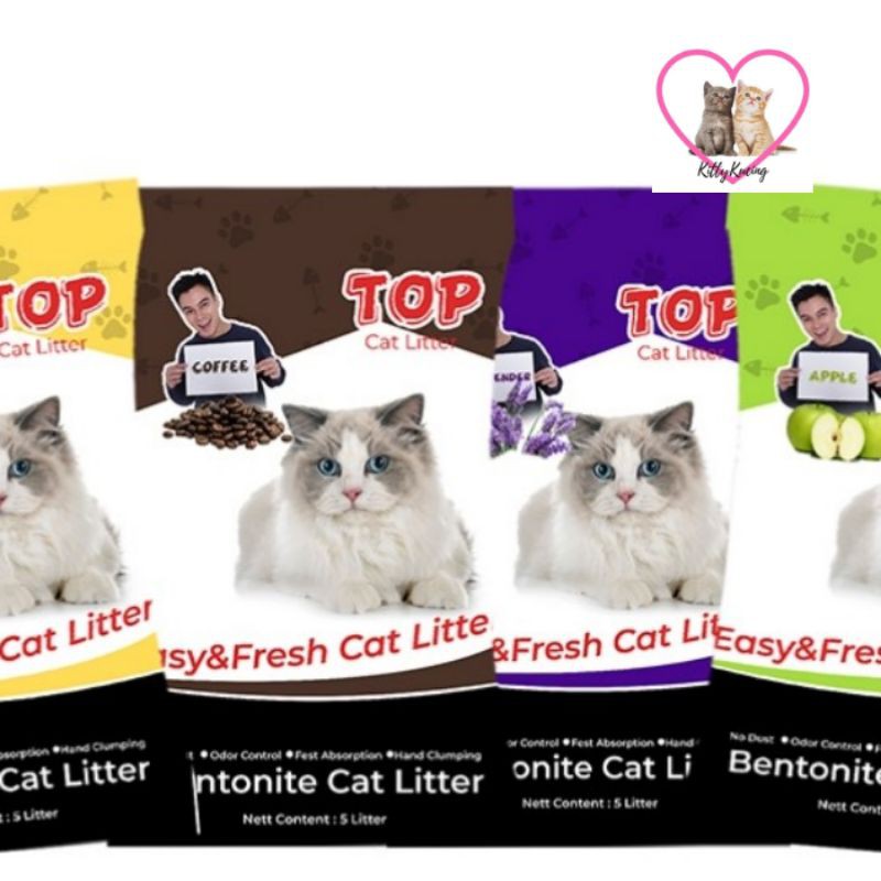 Pasir Kucing Wangi TOP CAT 10L