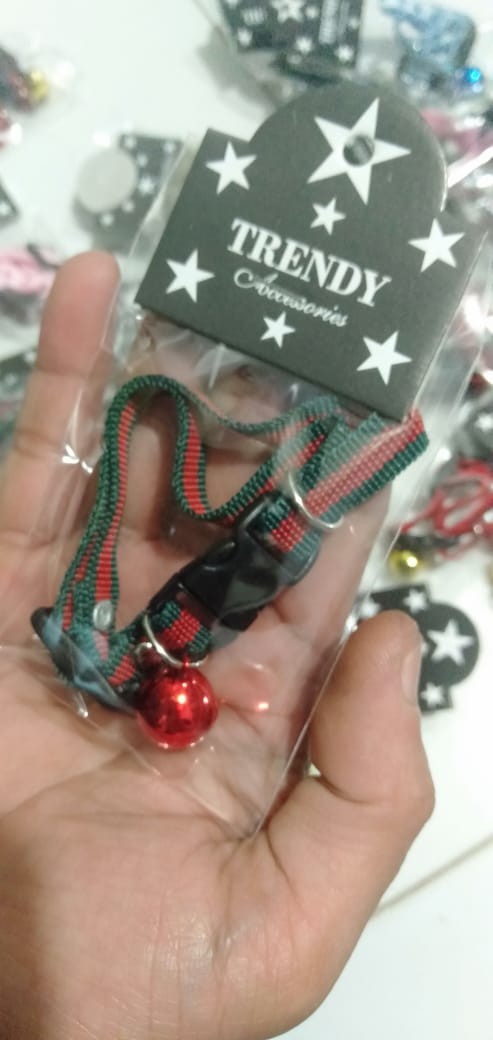 Kalung Kucing Motif Salur