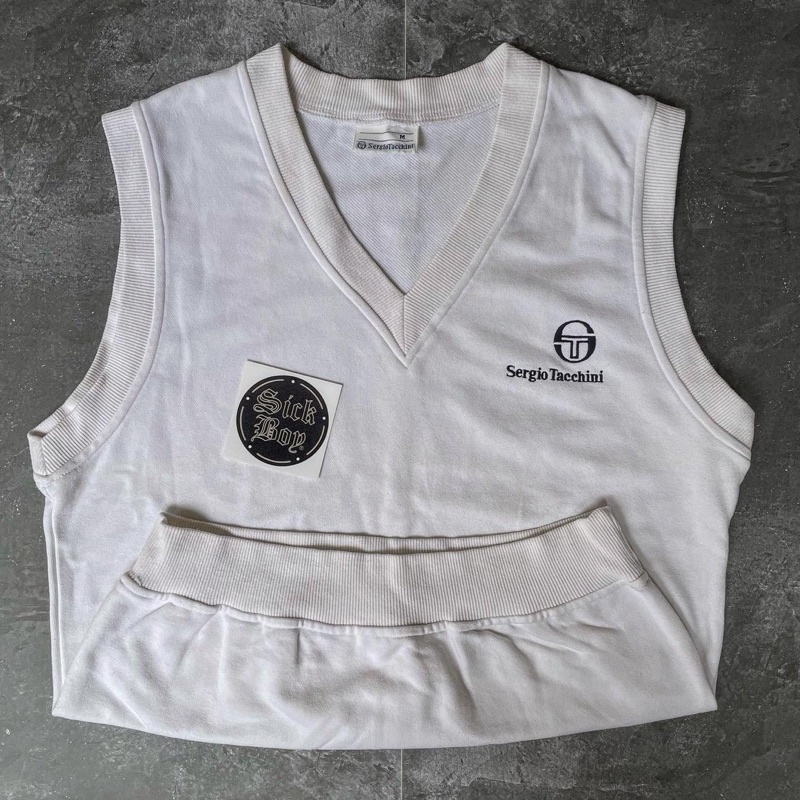 Rompi Vest Sergio Tacchini White Second Bekas