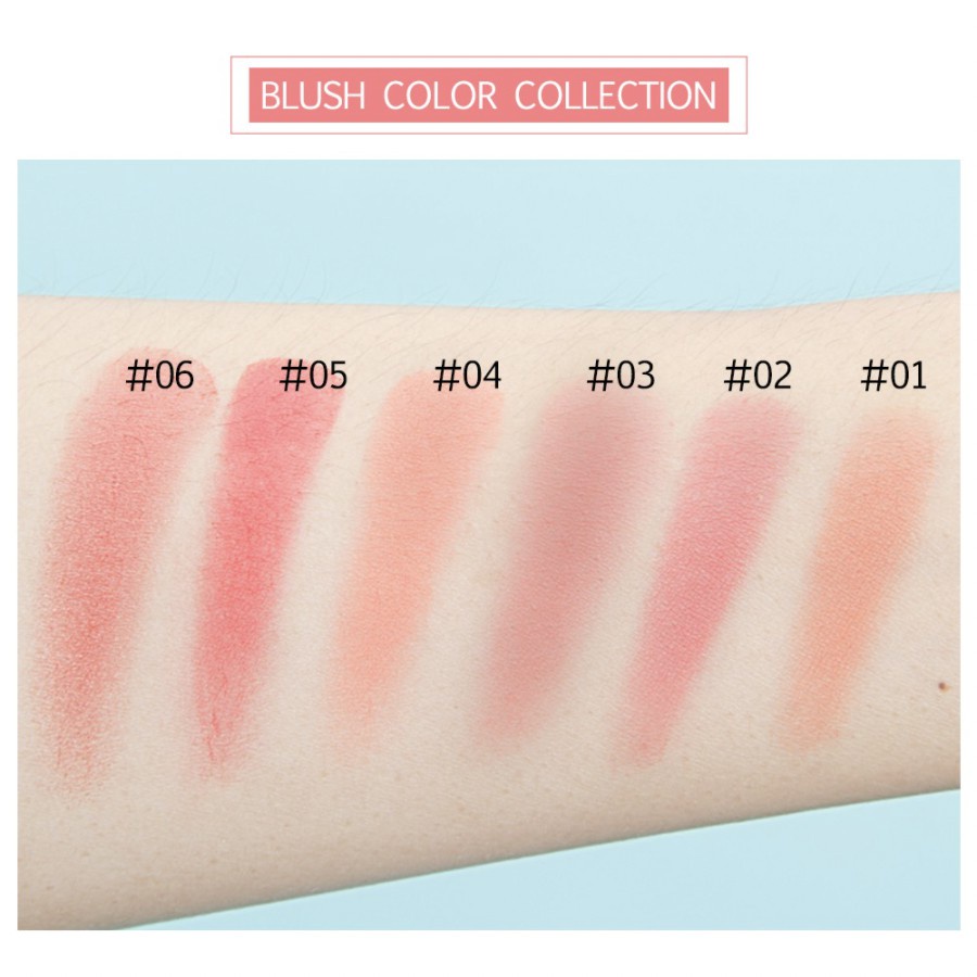 SANIYE Blush On Original Blusher Cheek Blushed Matte Durable SA010