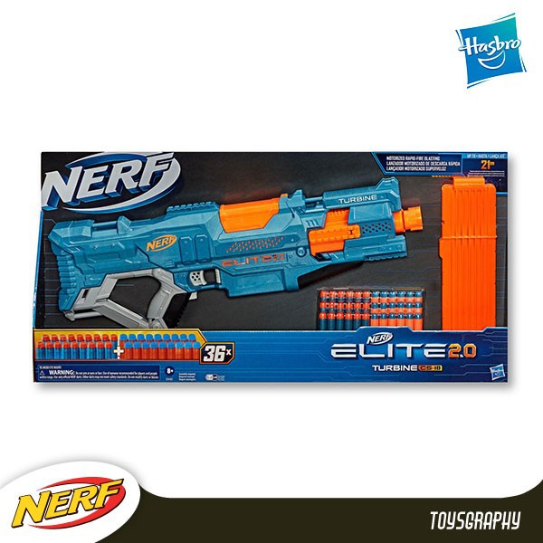 Nerf Elite 2.0 TURBINE CS18 Automatic Rapidstrike 36 Darts DB