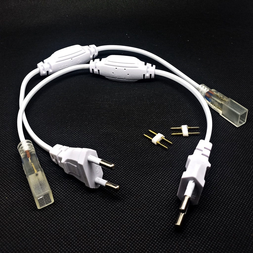 Soket Colokan LED Strip Lampu Selang SMD 5050 220V - Soket Lampu Neon Flex 220V colokan led strip co