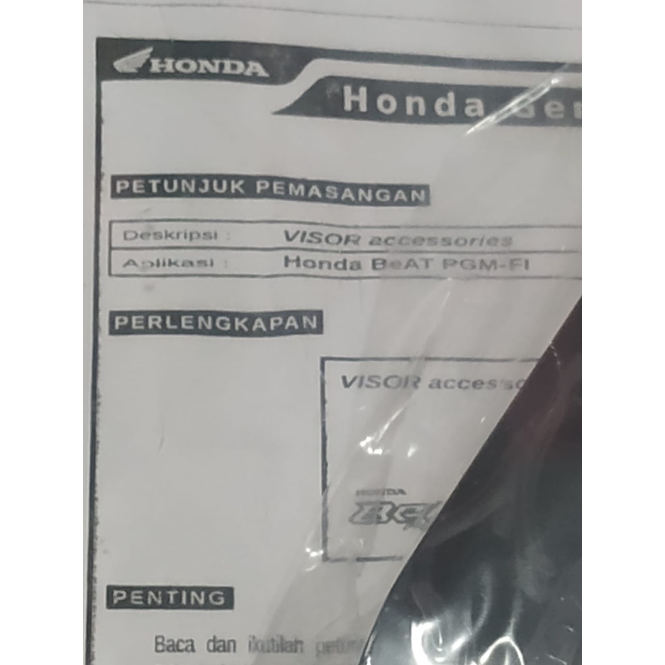 Visor Original Motor Honda Beat FI