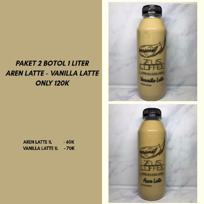 

Kopi Aren Latte / Vanilla Latte (500ml - 1L)