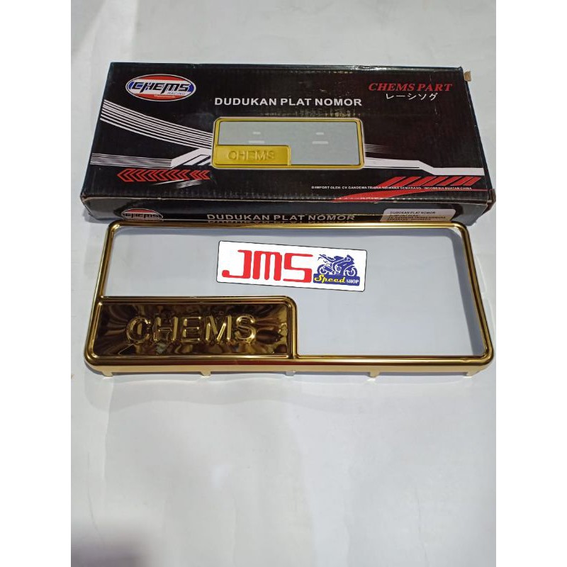 bingkai plat nomor gold emas universal mio beat vario genio scoopy vixion cb fu mx supra revo vega