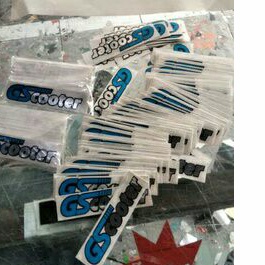 Cutting Sticker Gscooter Vespa Viral Stiker Tulisan Motor