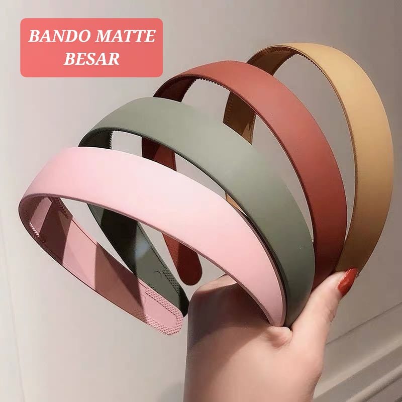 BANDO MATTE BESAR  BANDO MAKE UP MANDI OLAHRAGA SPORT WANITA PRIA MOTIF POLOS IMPOR