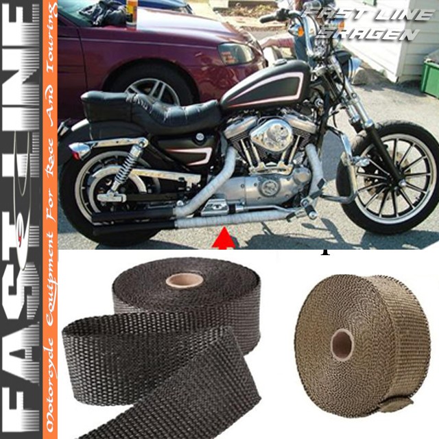 Anti Panas Knalpot Exhaust Wrap Peredam Panas Knalpot Kendaraan