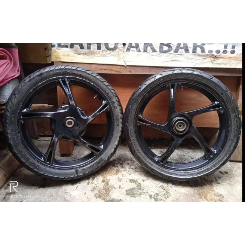 Velg yamaha mio sporty/smile plus ban second original