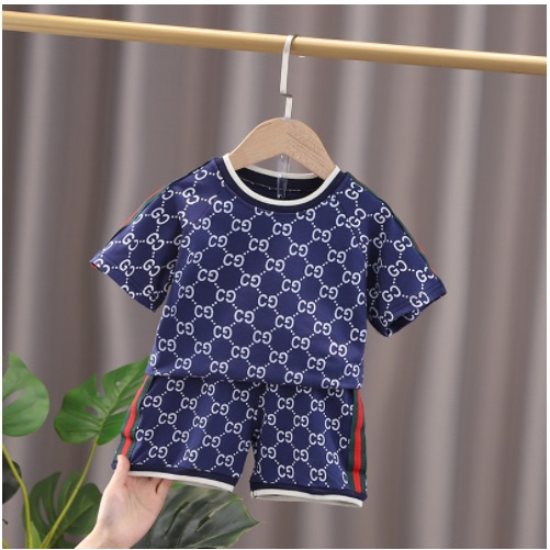 SETELAN ANAK UNISEX IMPORT 1-5 TAHUN GD BIRU CREAM