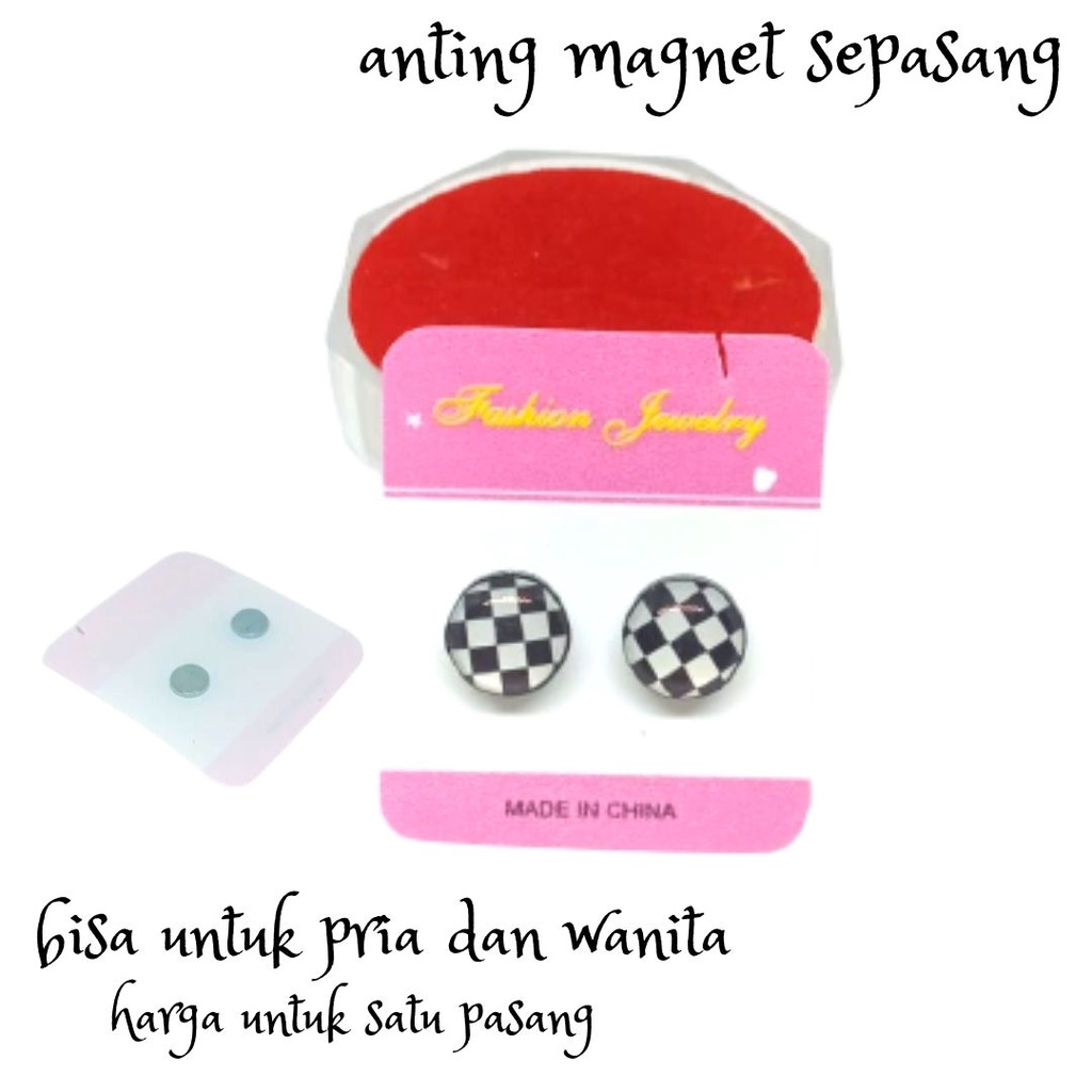 ANTING MAGNET.SEPASANG ANTING MAGNET.ANTING MAGNET PRIA.ANTING MAGNET WANITA