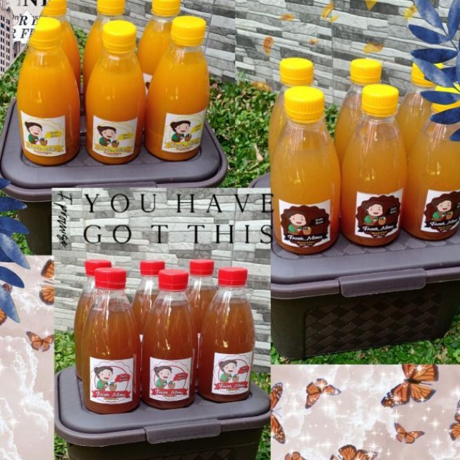 

Jamu KUNIR ASAM/KUNYIT ASAM , BERAS KENCUR, dan GULA ASAM, 350ml , tanpa bahan pengawet